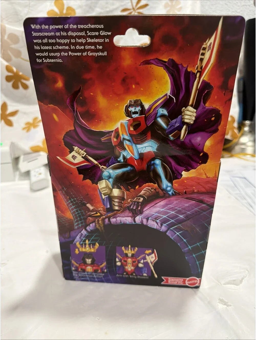 Masters of the Universe x Transformers Starscream Armor Scare Glow in the Dark